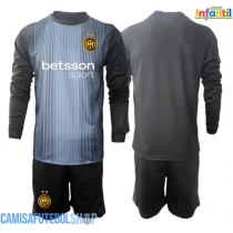 Camisa de time de futebol Inter Milan Goleiro Replicas 1º Equipamento Infantil 2025-26 Manga Comprida (+ Calças curtas)